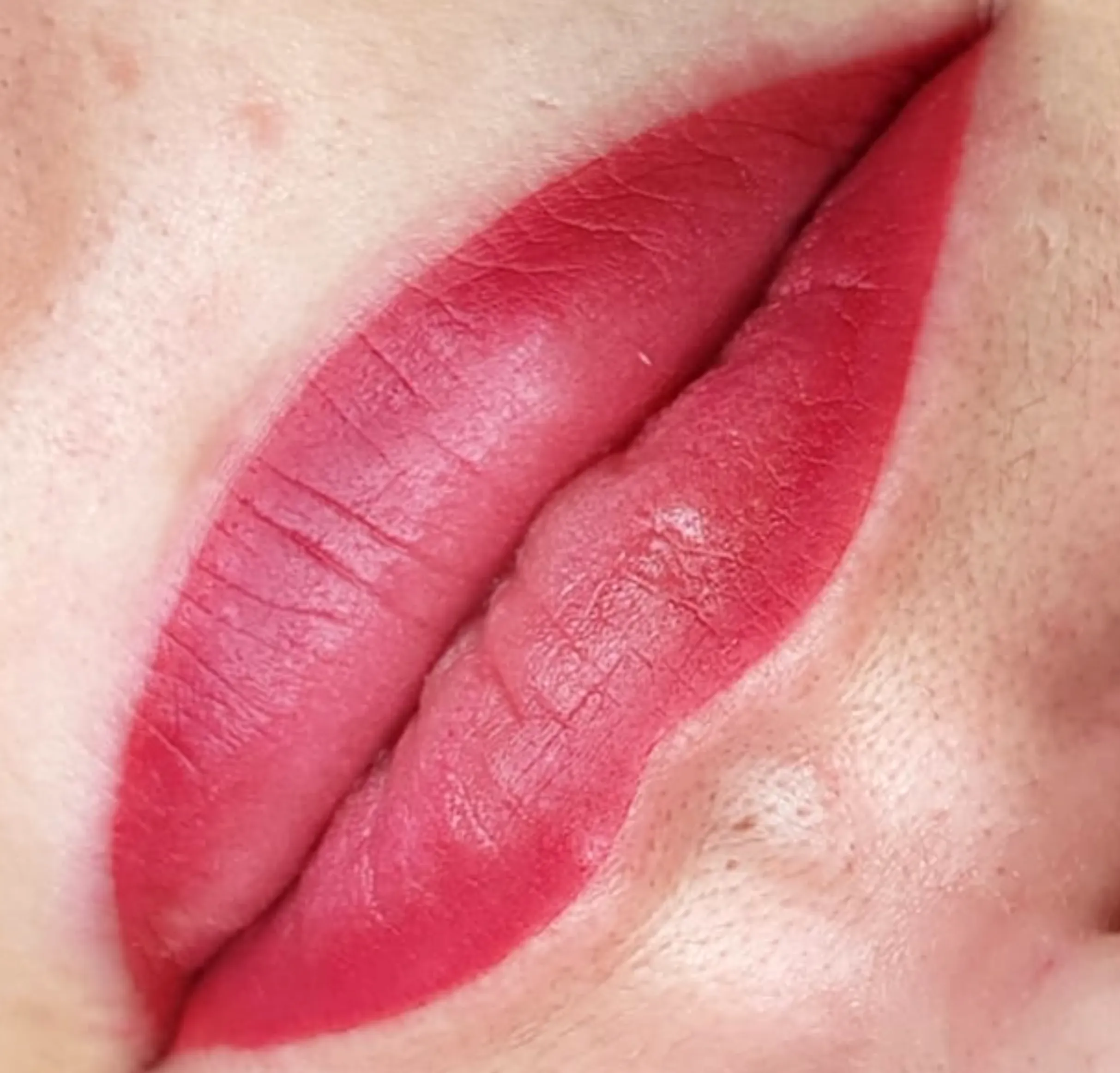 lip blush healing stages