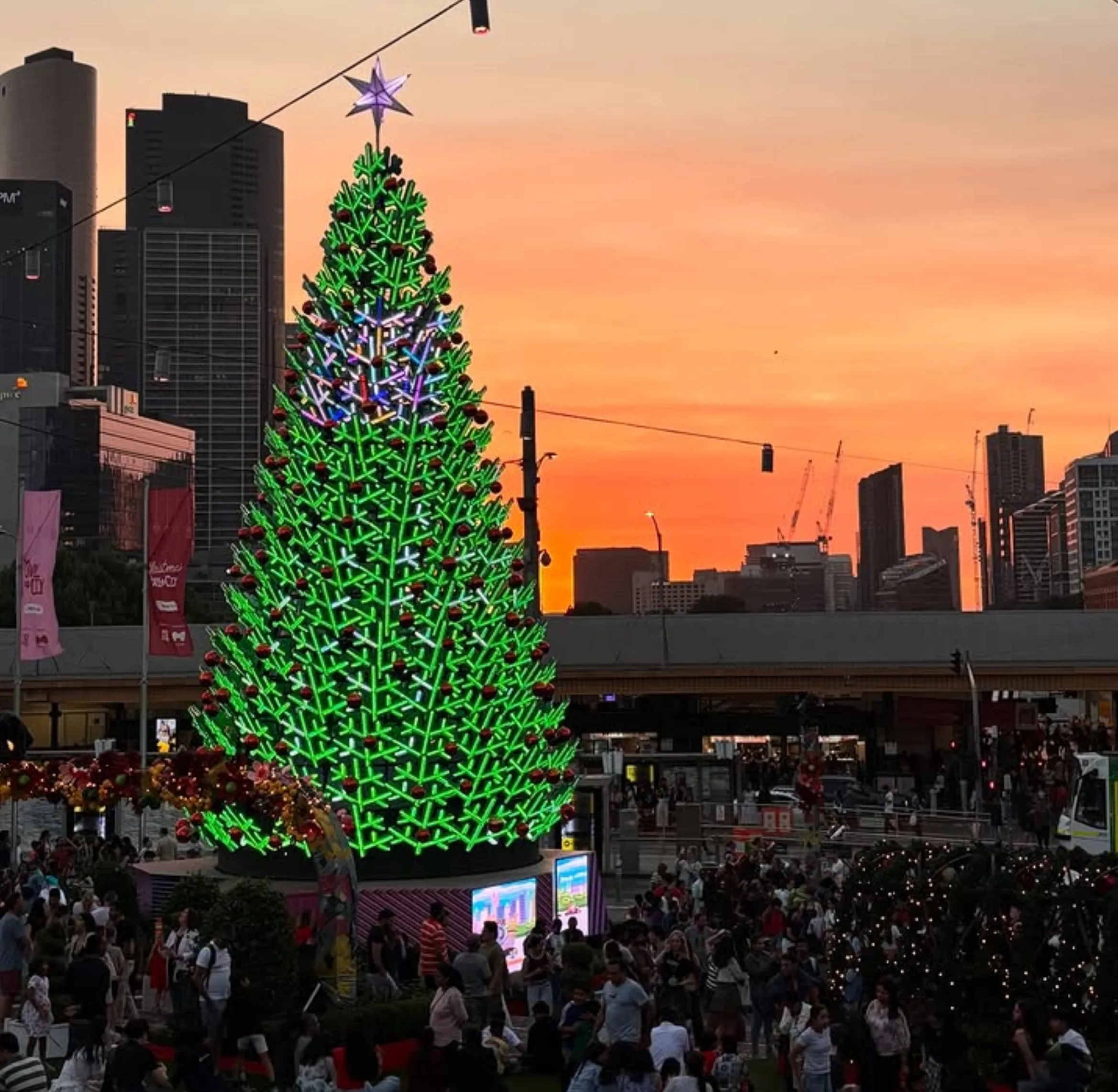 free christmas lights melbourne